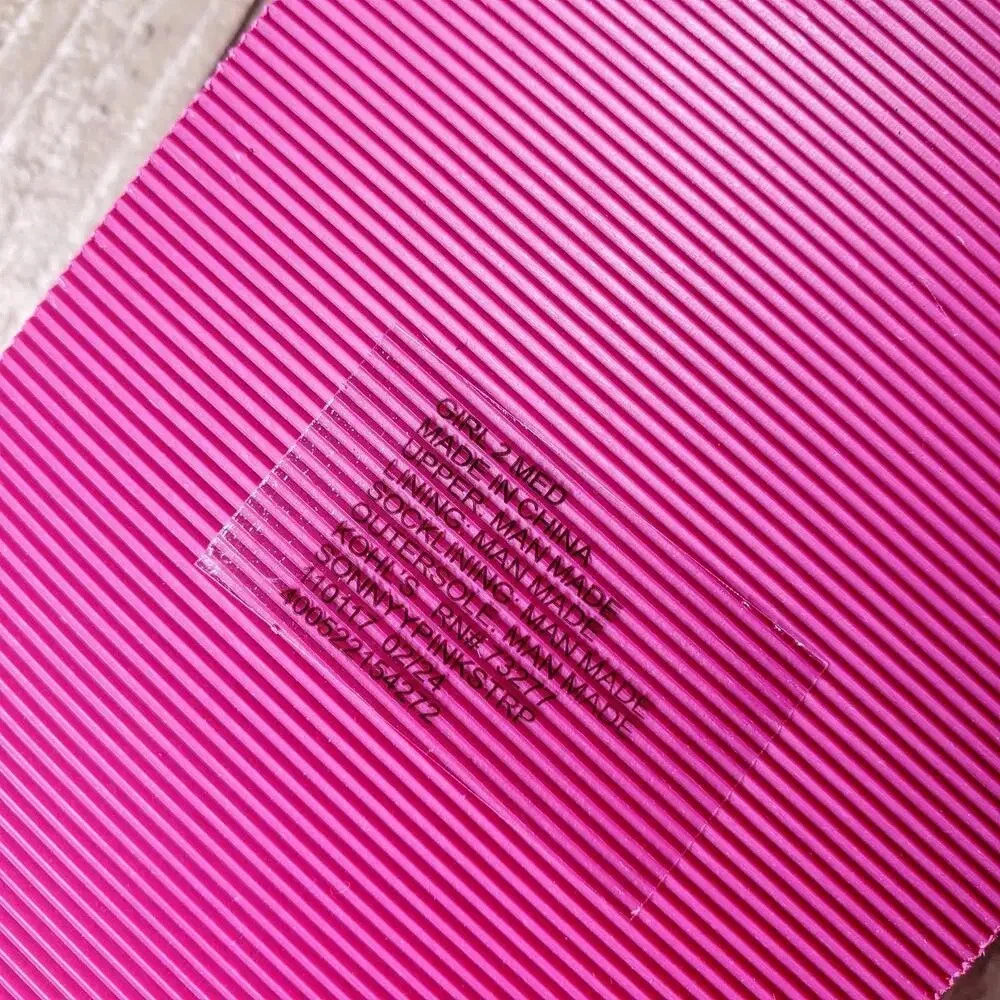 NWT Sonoma Goods for Life Sonnyy Kids Thong Sandals Pink Stripe Size 2